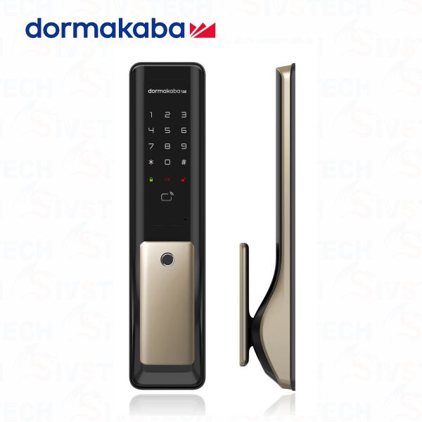 【dormakaba】德國-AS901四合一智慧推拉式電子鎖-黑色