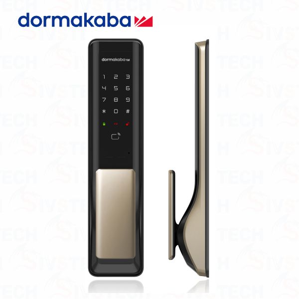 【dormakaba】德國- AS801三合一智慧推拉式電子鎖-黑色