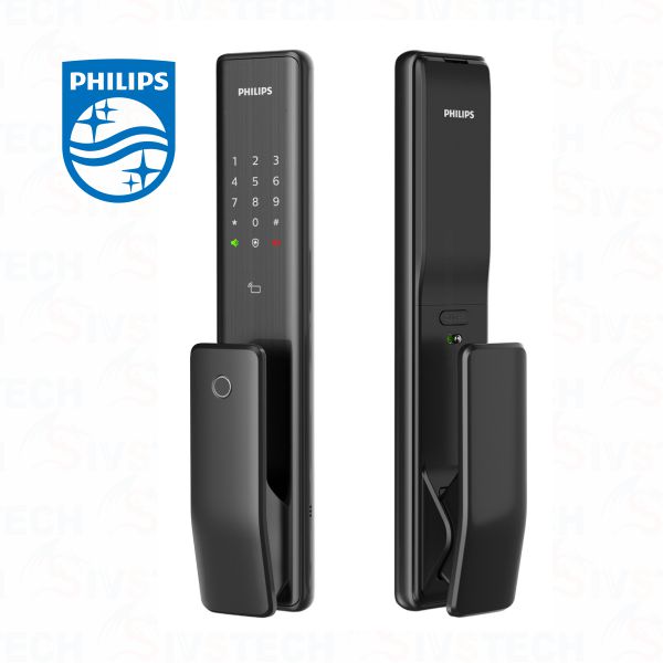 【PHILIPS】荷蘭-EASY KEY 飛利浦推拉式智能門鎖 ALPHA